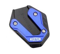 BYLKFC Caballete Almohadilla Placa De Soporte para Caballete Lateral De Motocicleta para Yamaha XSR700 XSR900 XSR 700 900 2015-2024, Almohadilla De Soporte Extensión(Azul 1)