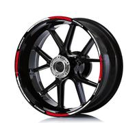 BYLKFC Juego Pegatinas Llantas Pegatinas para Llantas De Motocicleta para Ducati Multistrada 1200, 1260, Enduro 1200S Y 1260S, Resistentes A La Lluvia. Calcomanía para llanta(Color 1)