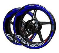 BYLKFC Papel Reflectante Pegatinas Reflectantes para Llantas De Motocicleta para Suzuki GSX650F GSX 650 F GSX 650F Calcomanías Reflectantes para Llantas de Rueda Calcomanías Llantas(Color 1)