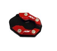 BYLKFC Soporte para Pata De Cabra De Motocicleta, Soporte Lateral, Almohadilla para Agrandar, Almohadilla para Pies para ADV150 ADV350 ADV 150 350 2020 2021 2022 2023 Stablize Pieza(Rojo B)
