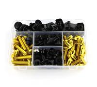 BYLKFC Tornillos para carrocería Kit Completo De Tornillos Y Clips para Carenado De Motocicleta para Yamaha MT-07, MT07, MT 07, FZ-07, FZ07, FZ 07 Tracer 2013-2019 Kit Pernos y Tuercas carenado(Oro)