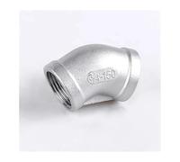 BYLSAGWHT 1/4" 3/8" 1/2" 3/4" 1" 1.2" 1.5" Female Thread 304 316 Stainless Steel 45 Degree Elbow Pipe Fitting Adapter Coupling Joint(304,BSP Thread_3/4")