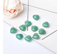 BYLSAGWHT 10Pcs Crystal Rose Quartz Heart Stone Amethyst Tigers Eye Home Decor Crafts Love Gems DIY Gift (Color :, Size 10pcs)