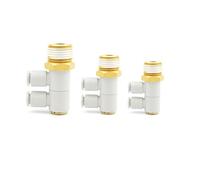 BYLSAGWHT 10PCS Fitting KQ2VD Series Trachea Single Head 2 Sets of Joints KQ2VD04/KQ2VD06/KQ2VD08/KQ2VD10/KQ2VD12-01/02/03/04AS(KQ2ZVD06-01AS 10PCS) Brass Hose