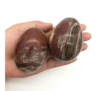 BYLSAGWHT 1PC Crystal Wood Quartz Egg Shaped Polished Stones Decor Gift Crystals Home Decor(50-60mm)