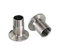BYLSAGWHT 304 Stainless Steel Pipe Fitting Connector Set NPT Male Thread Ferrule + Tri Clamp + Silicon Gasket For Homebrew(NPT3I4 Male Thread)