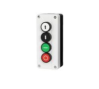 BYLSAGWHT 4P Four Position Reset Momentary Push Button Switch 10A Red Green Industrial Control Power NO NC