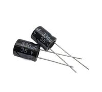 BYLSAGWHT 500pcs 330UF 35V Radial Electrolytic Capacitor 35V330UF 10mm X13mm