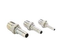 BYLSAGWHT 50PCS 15611-16-16 NPT Male Hydraulic Hose Fitting Pipe Fittings Z1''X11.5 X 25DN Hose Brass Hose