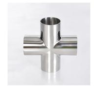 BYLSAGWHT 76mm Pipe OD Butt Welding Cross 4 Ways Splitter Sus 304 Stainless Steel Fitting Spliter Homebrew Beer Wine