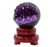 BYLSAGWHT Amethyst Cluster Open Smile Cave Cornucopia Home Office Decoration Feng Shui Ornaments,70~75mm