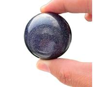 BYLSAGWHT Beautiful Blue Sandstone Ball Crystal Carving Crafts Home Decor Gift