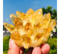 BYLSAGWHT Beautiful Yellow Phantom Quartz Crystal Cluster Ornaments (Size : 4100-4800g)