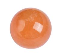 BYLSAGWHT Citrine Crystal Sphere Ball Polished Stones Gemstones Feng Shui Ornament for Home Office Decorative,80mm