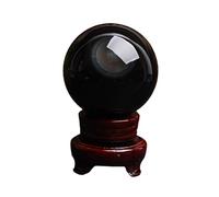 BYLSAGWHT Crystal Ball Rainbow Eye Obsidian Sphere Divination Sculpture Figurine Ornaments for, Home Decoration,150mm