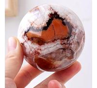 BYLSAGWHT Crystal Dragon Pattern Geode Ball Home Living Room Porch Decoration Feng Shui Ornaments for Divination Photography,50~55mm