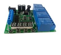 BYLSAGWHT DC 12V 4 Channel Multifunction Cycle Delay Timer Relay Module for Timing Loop Interlock Self-Locking