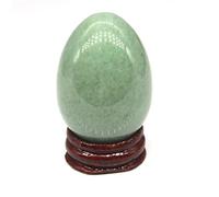 BYLSAGWHT Egg Shaped Gemstone Stones Crystals Agates Quartzs Polished Craft Trinket Furnishing Decoration (Color : Green)
