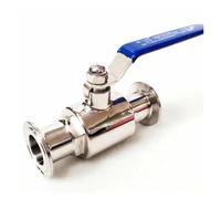 BYLSAGWHT Fit 45mm 1-3/4" Pipe OD x 2" Tri Clamp Ball Shut Off Valve Sus 304 Stainless Beer Brewing Home Brass Hose