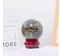 BYLSAGWHT Fluorite Ball Sphere and Quartz Hand Crystal Home Feng Shui Decoration Accessory Stone,Dragon Bloodstone-5cm