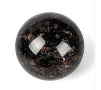 BYLSAGWHT Garnet Ornaments Stone Polished and Artworks Crafts,Black,60~70mm 400~530g
