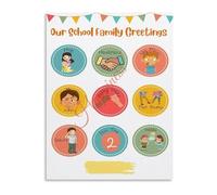 BYLSAGWHT Inclusive Classroom Poster Morning Greetings Rules for School Environment Decor(Unframed,16x24inch(40x60cm))