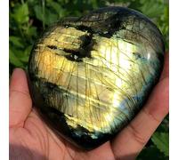 BYLSAGWHT Labradorite Heart Moonstone Gems Crystal (Size : 30-40mm)