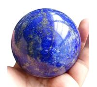 BYLSAGWHT Lapis Lazuli Quartz Crystal Sphere,Halloween Tabletop Decorations Ball,Blues Gemstone for,Home Office Decor,9cm
