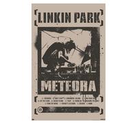 BYLSAGWHT Meteora Linkin Park Wall Poster, Large Framed Unframed Music Print, Classic 2000s Rock Band Canvas Art Gift for Fans(Framed,12x18inch(30x45cm))