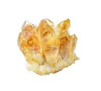 BYLSAGWHT Raw Stone Yellow Citrine Crystal Cluster Topaz Quartz,300g