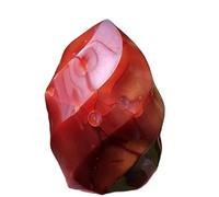 BYLSAGWHT Red Agate Torch Crystal Flame Carnelian Gemstone Form Fire Crystals Decor Stone (Size : 360-450g)