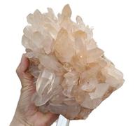 BYLSAGWHT Stone Naturally Formed Light Crystal Cluster Quartz Home Office Decoration Gift(Size:900-1000g)
