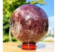 BYLSAGWHT Strawberry Quartz Crystal Ball Crystals Ornaments (Size : 150-200g)