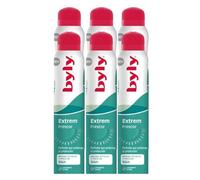 BYLY - Desodorante Extrem Frescor 96 horas de Maxima proteccion | 200ml. Desodorante en Spray 96h. - Pack 6 Uds x 200ml