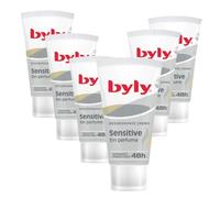 Byly Sensitive Sin Perfume Desodorante Crema 50ml Pack 6 | Protección 48h | Advanced Protection