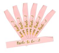 Bymivofun 7 Piezas JGA Sash Set, Bride to Be Team Bride Sash Set, Accesorios de Despedida de Soltera, para Despedida de Soltera y Boda