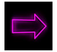 BYNGQW Luces de neón Flecha Dirección LED Letrero Neón Decoración La Pared Hogar Bar Letrero Baño Flecha Letrero La Tienda Bombillas Decoración La Fuente Alimentación USB(Re,38cmX28cm)