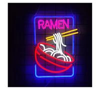 BYNGQW Luces de neón Letrero De Neón Ramen Time Para Decoración De Tiendas De Ramen, Póster Para Restaurante, Cocina 42cmх30.5cm