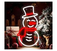 BYNGQW Luces de neón Letreros De Neón De Papá Noel, Muñeco De Nieve Iluminado Para Sala De Estar, Dormitorio, Cafetería, Bar, Decoración De Fiesta De Cumpleaños De Invierno