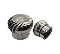 ByNGSDCC Cubierta de Chimenea Acero Inoxidable, Ventilador turbina Techo, ventilación Tapa giratoria Viento, Rejillas disipación Calor Escape Redondo(300mm/11.81in)