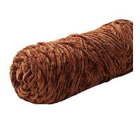 ByNGSDCC Rojo DIY Terciopelo Chenilla Esponjoso Sombrero de Ganchillo Bufanda suéter Chal Tejido Suave voluminoso itinerante(Coffee,1kg)