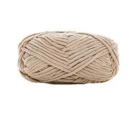 ByNGSDCC Rojo voluminoso itinerante Enorme Manta DIY Chenilla for Sombrero Bufanda for Jersey 1 kg/2,2 LB(Khaki,1kg/2.2lb)