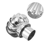 ByNGSDCC Tapa de Escape giratoria 12, 16 y 20 Pulgadas for ventilación Techo, Ventilador turbina Acero Inoxidable, Humos Redonda for Tapas Chimenea Exteriores(400mm/15.75in)