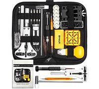 BYNIIUR - Kit de extracción de eslabones de reloj, para reparación, abridor para repuesto de batería, con funda de transporte y manual (idioma español no garantizado)