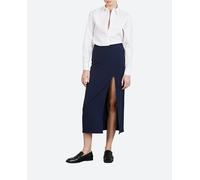 Byniumaal Falda de mujer larga abertura lateral.. Azul oscuro 36 (S)