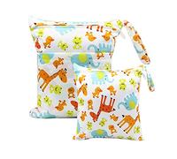 Bynsaer - Pañales de tela, 2 unidades, reutilizables, bolsa organizadora lavable (color 03)