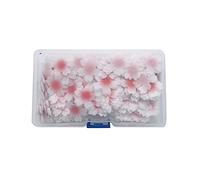 BYNYXI 100 unidades de decoración comestible para tartas, flores de cerezo, papel de arroz glutinoso, decoración comestible, decoración de tartas, coloridas, comestibles, para bodas, cumpleaños