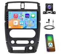 BYNYXI 9inch 2+32GB with Wireless Carplay Android 14 Car Stereo Compatible for Suzuki Jimny SN 2005-2018, Bluetooth GPS Navigation Double USB WiFi Split Screen AHD/CVBS Rear View Car Radio