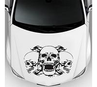 BYNYXI - Pegatina para coche de cráneo, etiqueta engomada del cráneo del cráneo de la etiqueta engomada del cráneo del cuerpo encargo de la etiqueta engomada del cráneo de la pintura desabrochada de