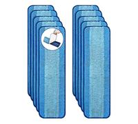 BYOFI Paquete de 10 almohadillas de limpieza de microfibra para la familia de fregonas Bona, lavables y reutilizables, repuesto seguro para suelos de madera dura y multisuperficie, superabsorbentes